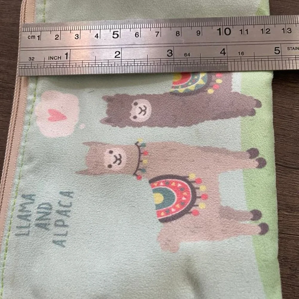 Llama pencil bag/make up carrier